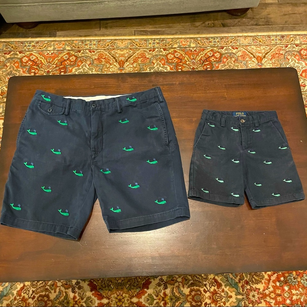 Ralph Lauren/Polo matching dad and son shorts